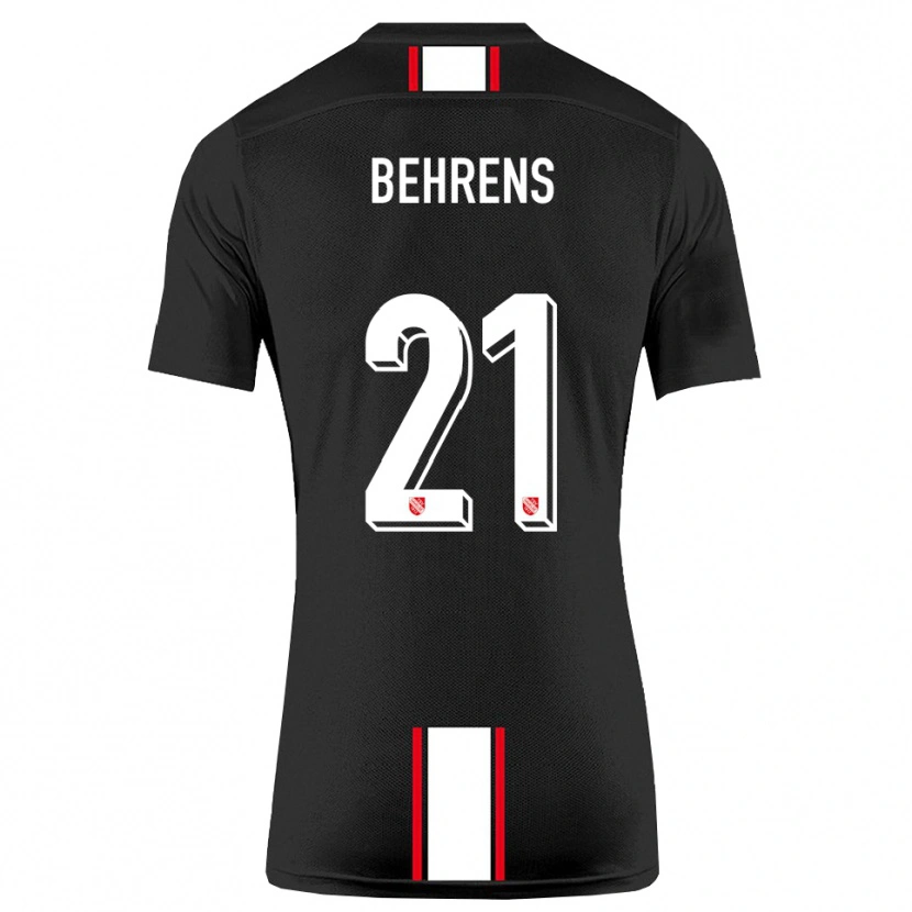 Danxen Dames Irichad Behrens #21 Zwart Wit Uitshirt Uittenue 2025/26 T-Shirt België