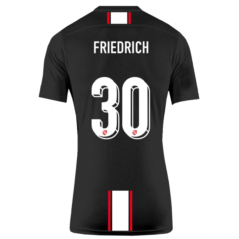 Danxen Dames Timo Friedrich #30 Zwart Wit Uitshirt Uittenue 2025/26 T-Shirt België