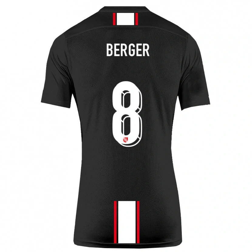 Danxen Dames Johann Berger #8 Zwart Wit Uitshirt Uittenue 2025/26 T-Shirt België