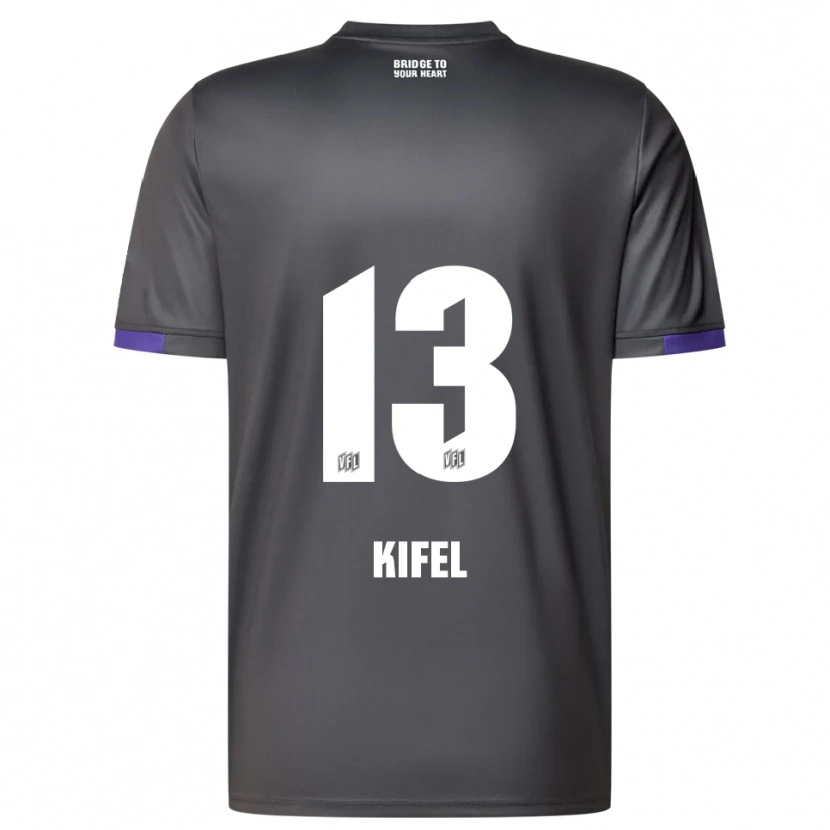 Danxen Dames Denis Kifel #13 Grijs Paars Uitshirt Uittenue 2025/26 T-Shirt België