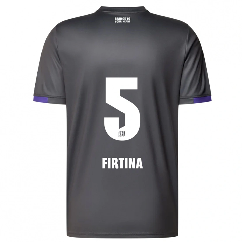 Danxen Dames Taha Firtina #5 Grijs Paars Uitshirt Uittenue 2025/26 T-Shirt België