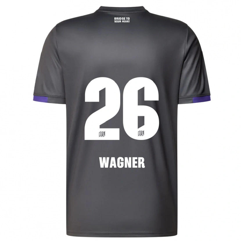 Danxen Dames Fridolin Wagner #26 Grijs Paars Uitshirt Uittenue 2025/26 T-Shirt België