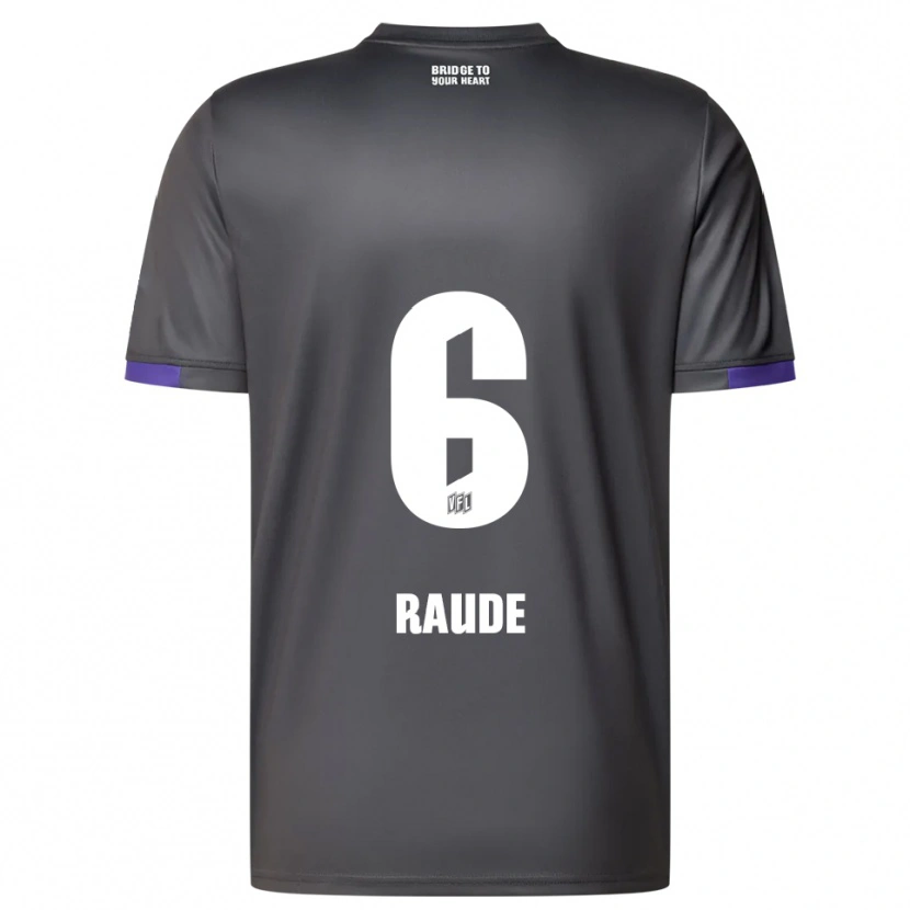 Danxen Dames Sven Raude #6 Grijs Paars Uitshirt Uittenue 2025/26 T-Shirt België