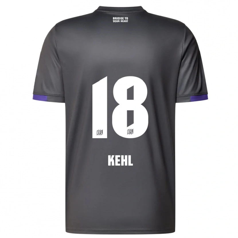 Danxen Dames Lars Kehl #18 Grijs Paars Uitshirt Uittenue 2025/26 T-Shirt België
