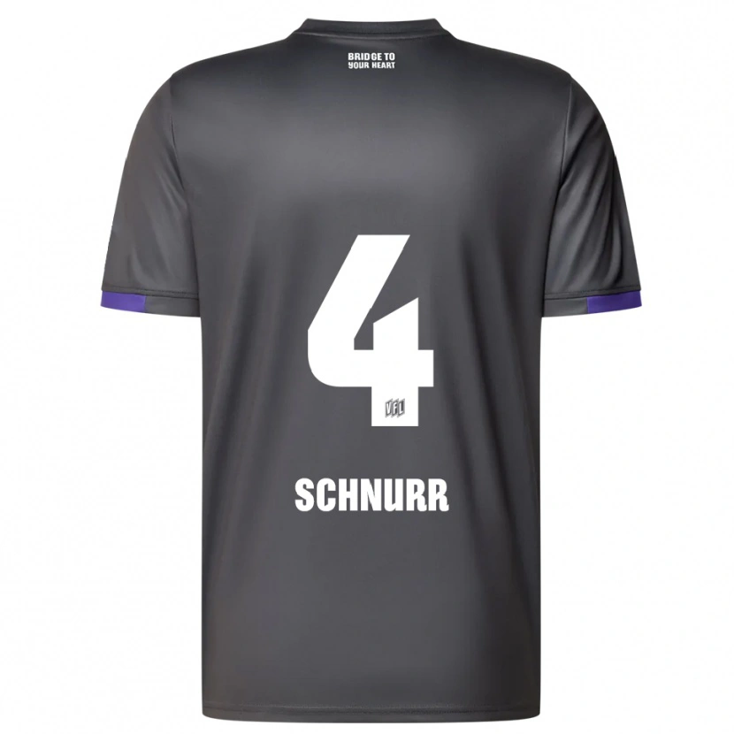 Danxen Dames Maxim Schnurr #4 Grijs Paars Uitshirt Uittenue 2025/26 T-Shirt België