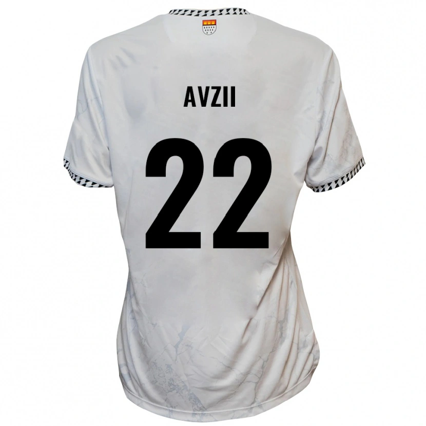 Danxen Dames Benjamin Avzii #22 Wit Zwart Uitshirt Uittenue 2025/26 T-Shirt België