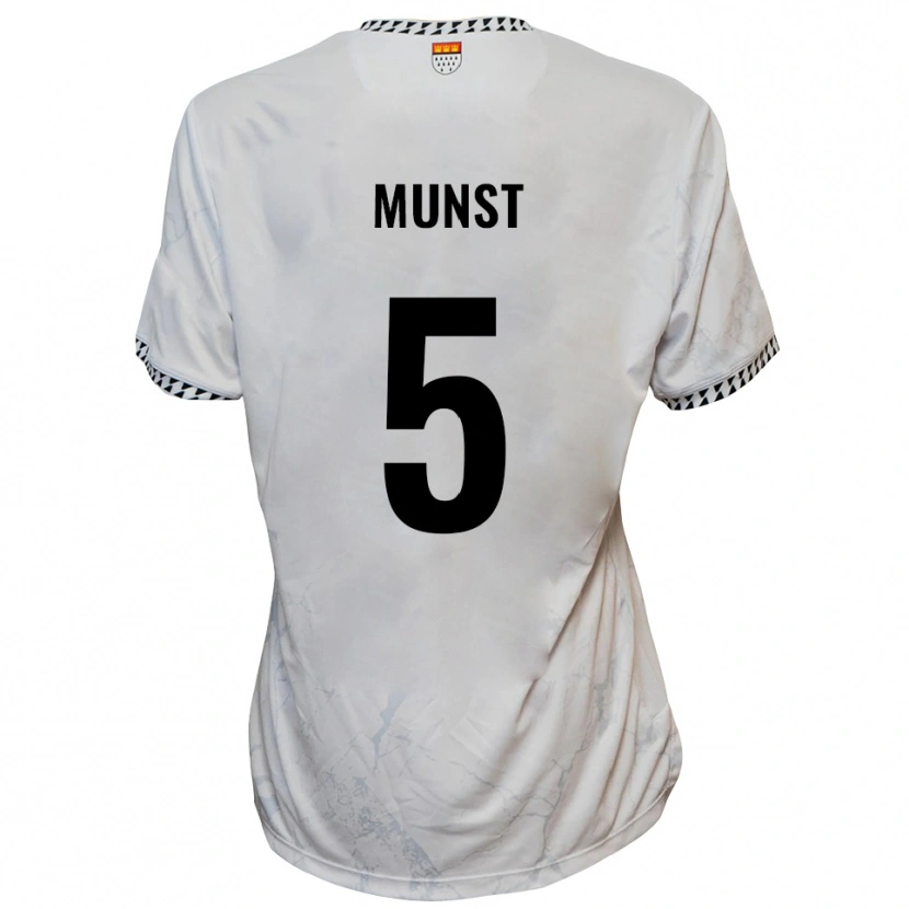 Danxen Dames Leonhard Münst #5 Wit Zwart Uitshirt Uittenue 2025/26 T-Shirt België