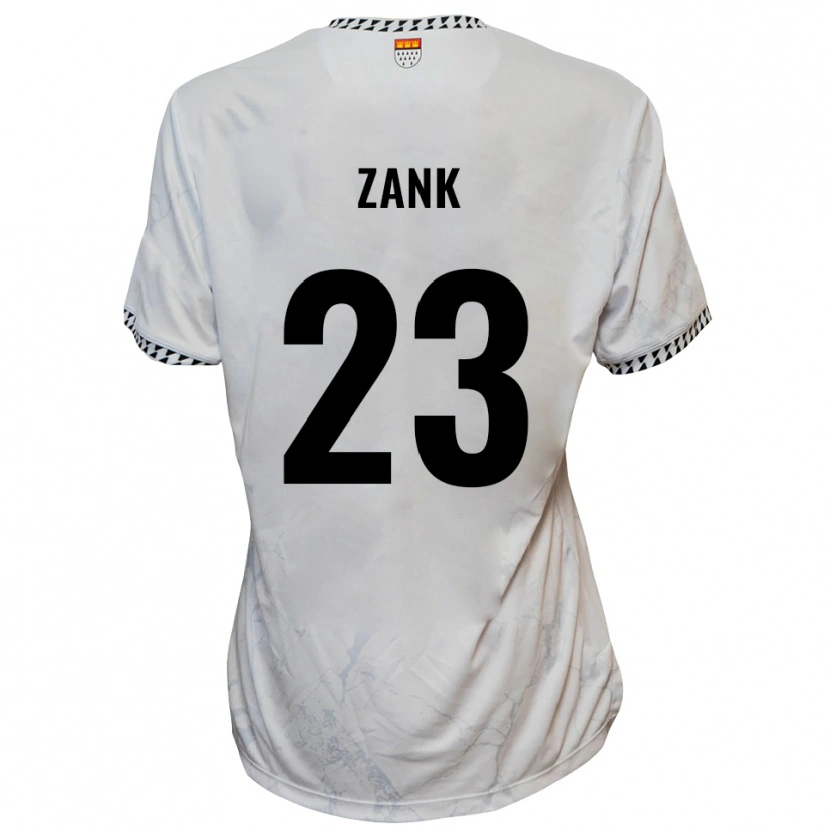 Danxen Dames Benjamin Zank #23 Wit Zwart Uitshirt Uittenue 2025/26 T-Shirt België