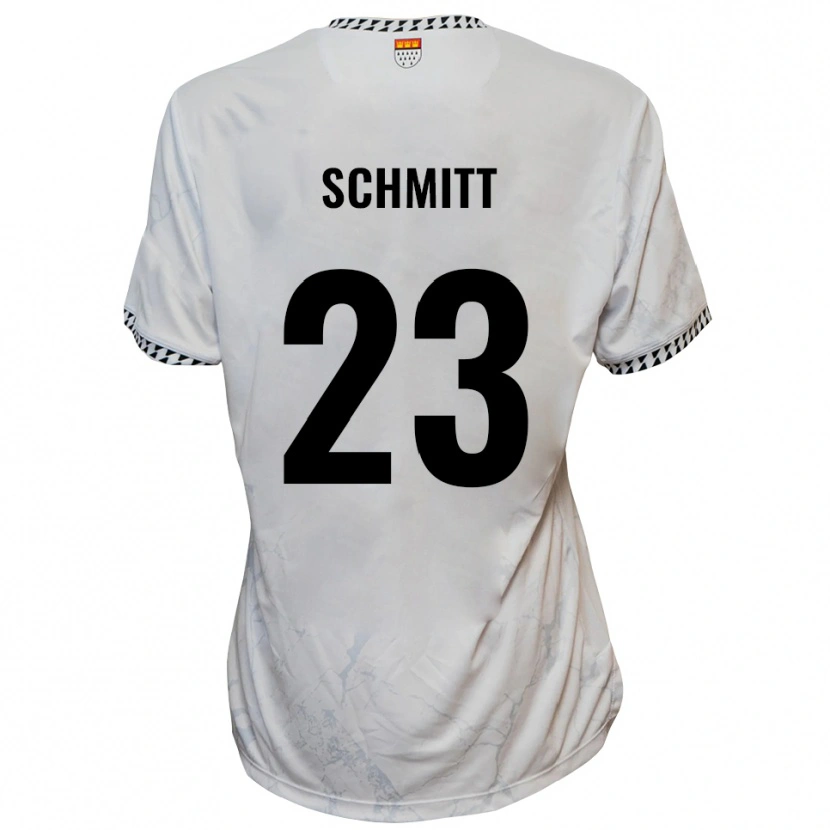 Danxen Dames Bruno Schmitt #23 Wit Zwart Uitshirt Uittenue 2025/26 T-Shirt België