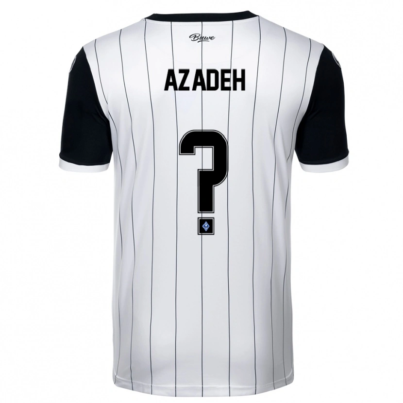 Danxen Dames Nils Azadeh #0 Wit Zwart Uitshirt Uittenue 2025/26 T-Shirt België
