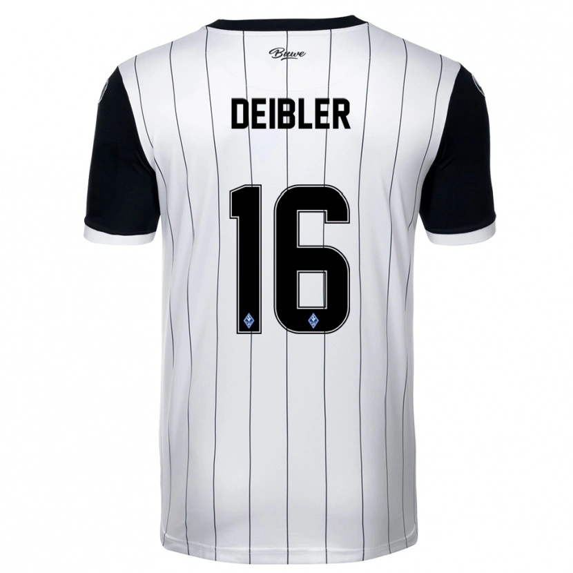 Danxen Dames Teo Deibler #16 Wit Zwart Uitshirt Uittenue 2025/26 T-Shirt België