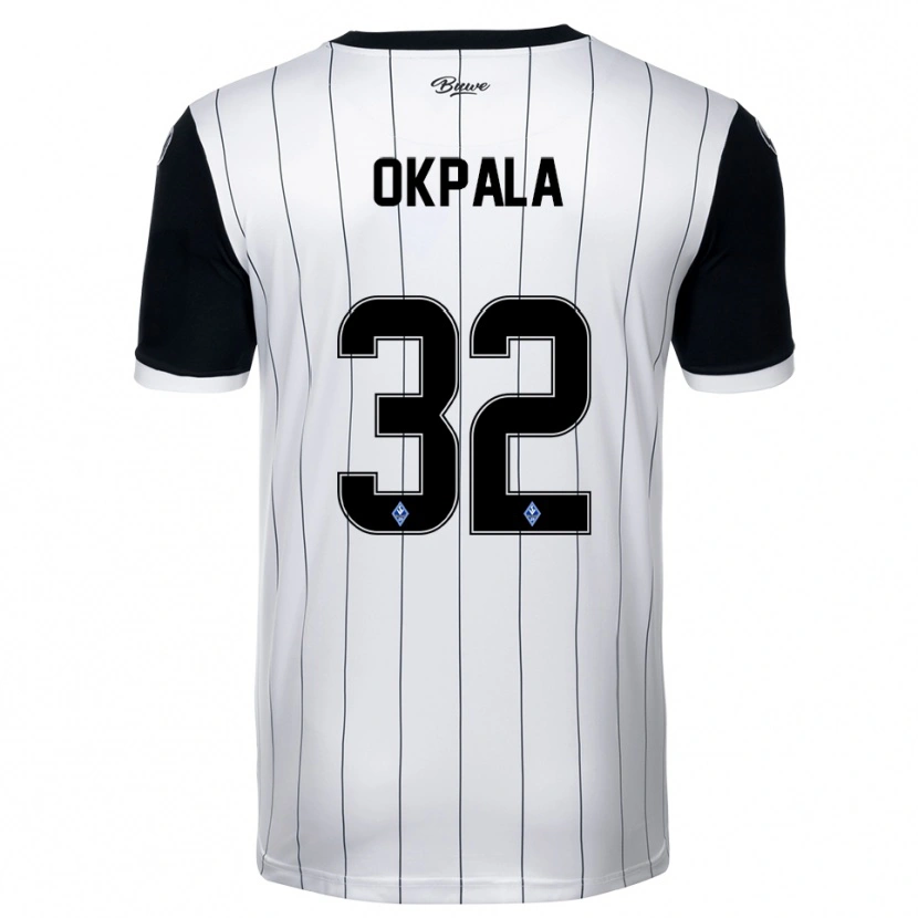 Danxen Dames Kennedy Okpala #32 Wit Zwart Uitshirt Uittenue 2025/26 T-Shirt België