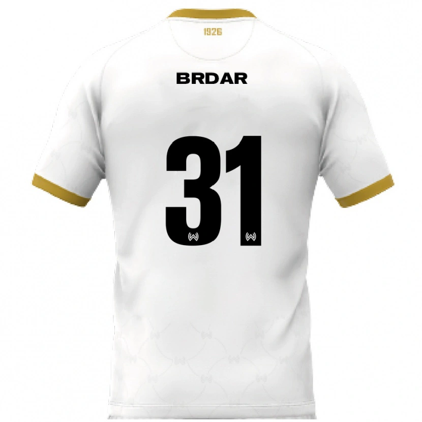 Danxen Dames Noah Brdar #31 Wit Goud Uitshirt Uittenue 2025/26 T-Shirt België