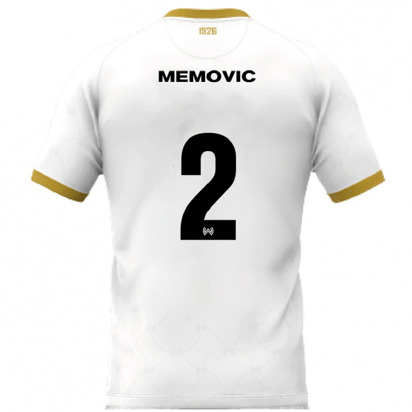 Danxen Dames Daris Memovic #2 Wit Goud Uitshirt Uittenue 2025/26 T-Shirt België