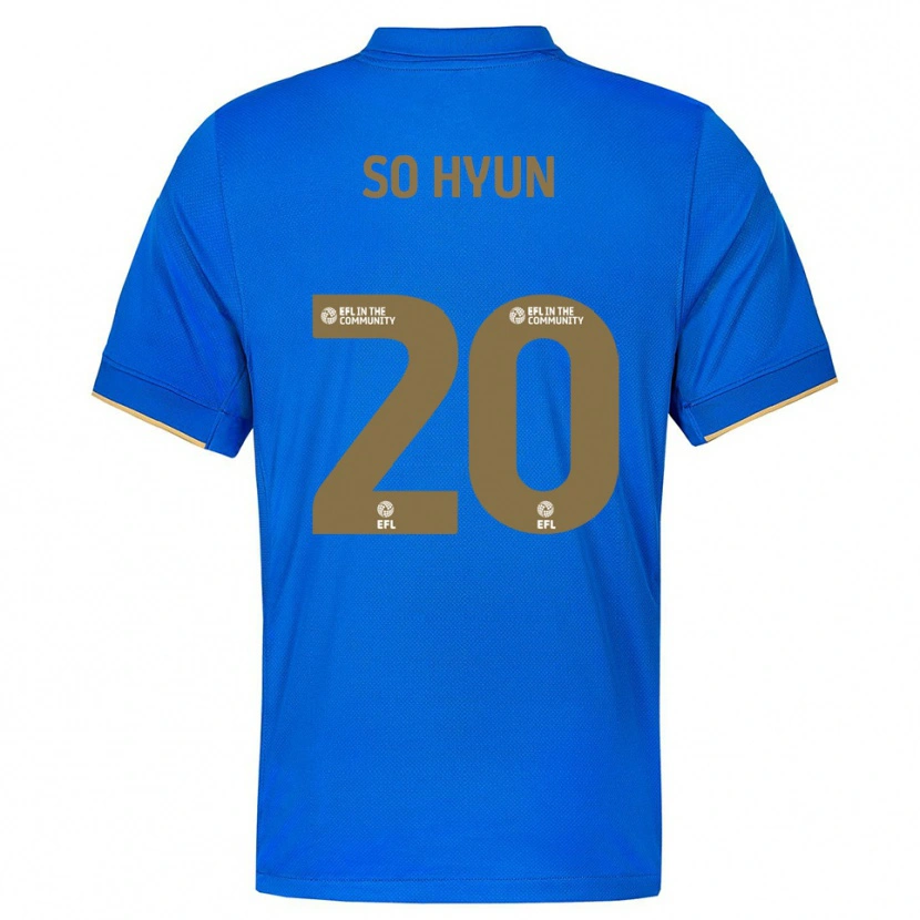 Danxen Kinderen Cho So-Hyun #20 Blauw Goud Thuisshirt Thuistenue 2025/26 T-Shirt België
