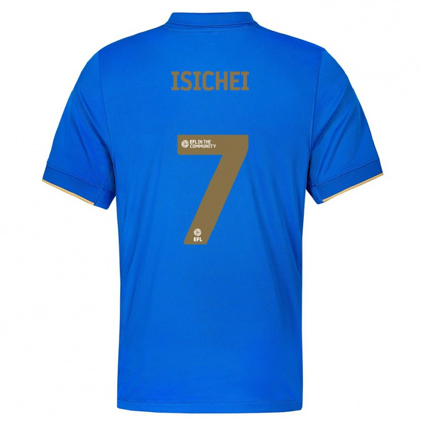 Danxen Kinderen Daniel Isichei #7 Blauw Goud Thuisshirt Thuistenue 2025/26 T-Shirt België