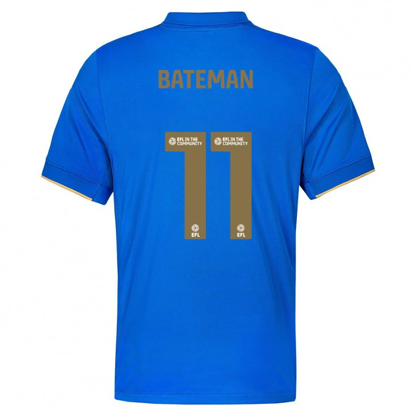 Danxen Kinderen Briar Bateman #11 Blauw Goud Thuisshirt Thuistenue 2025/26 T-Shirt België