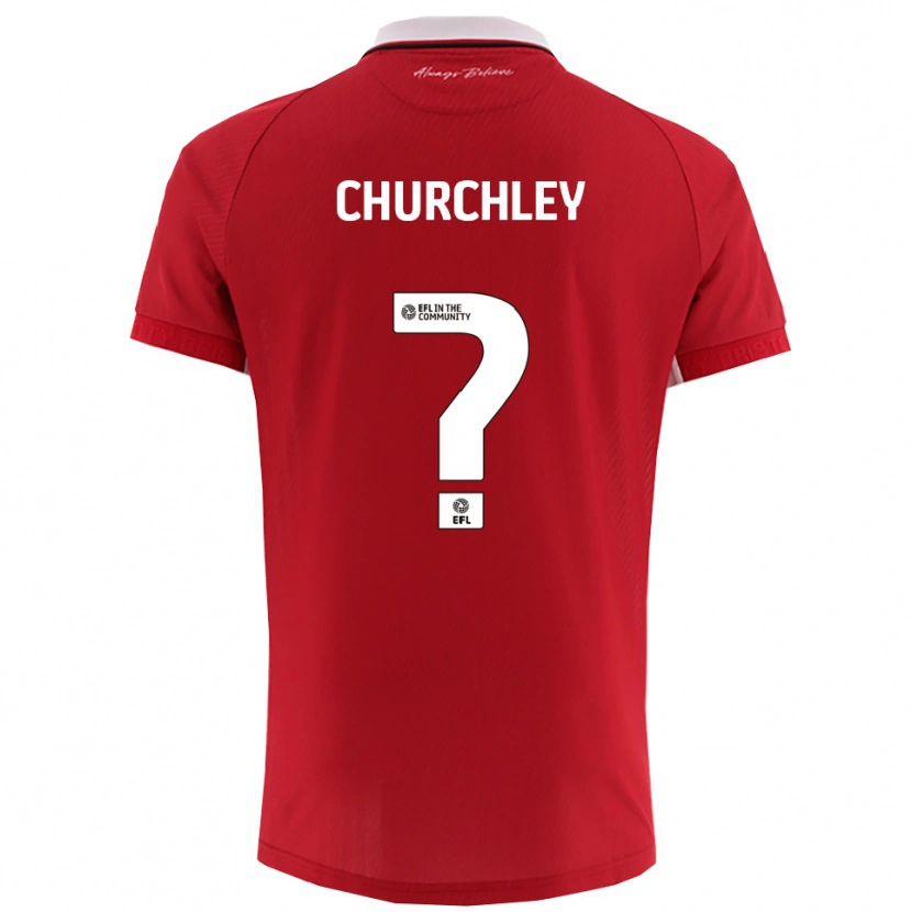 Danxen Kinderen Kai Churchley #0 Rood Wit Thuisshirt Thuistenue 2025/26 T-Shirt België