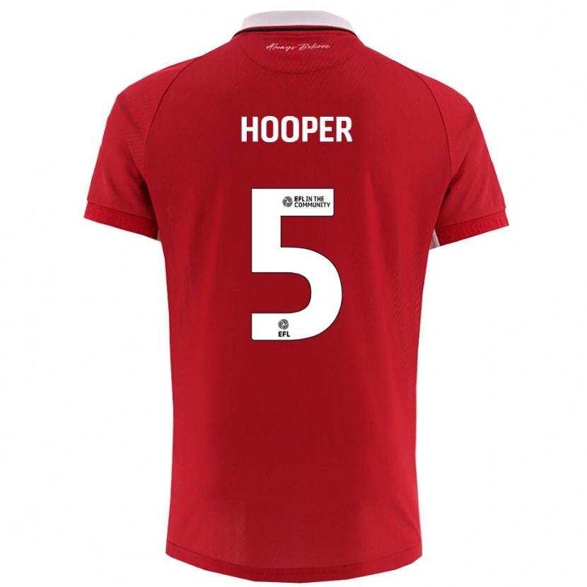 Danxen Kinderen Jack Hooper #5 Rood Wit Thuisshirt Thuistenue 2025/26 T-Shirt België