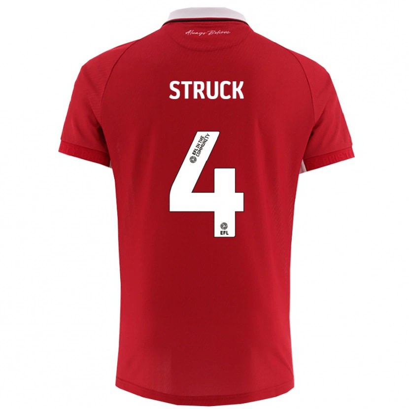 Danxen Kinderen Sille Struck #4 Rood Wit Thuisshirt Thuistenue 2025/26 T-Shirt België