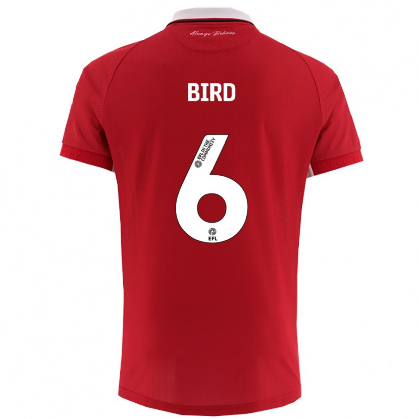 Danxen Kinderen Max Bird #6 Rood Wit Thuisshirt Thuistenue 2025/26 T-Shirt België