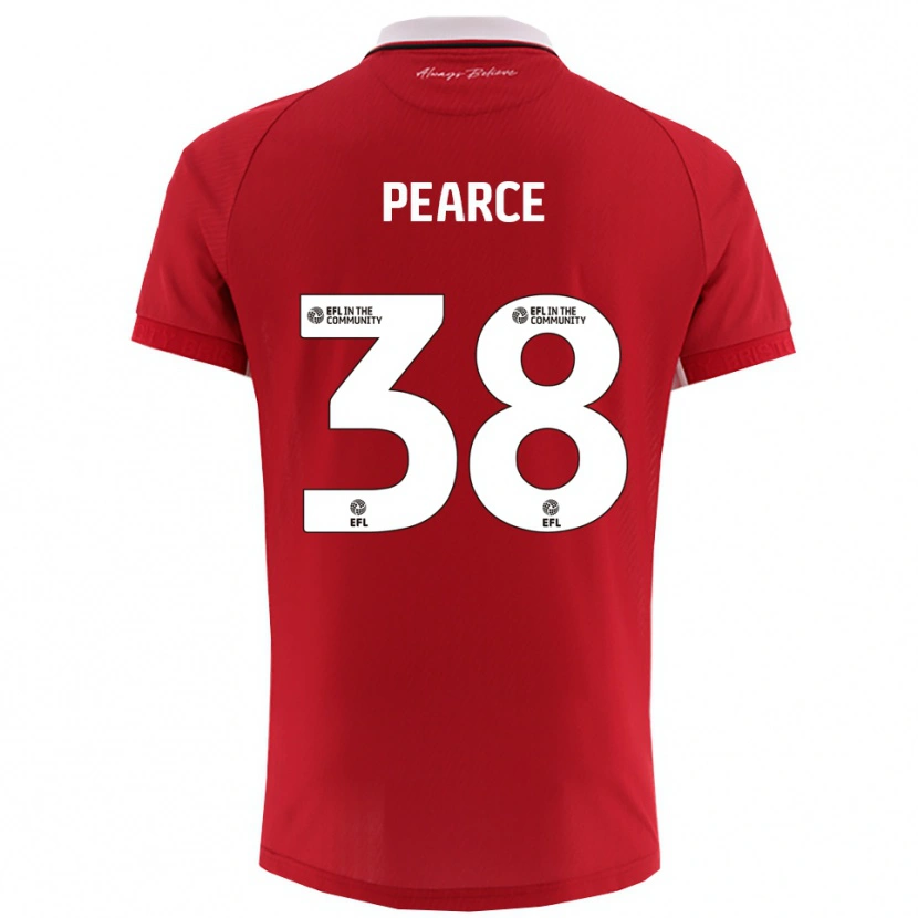 Danxen Kinderen Manon Pearce #38 Rood Wit Thuisshirt Thuistenue 2025/26 T-Shirt België