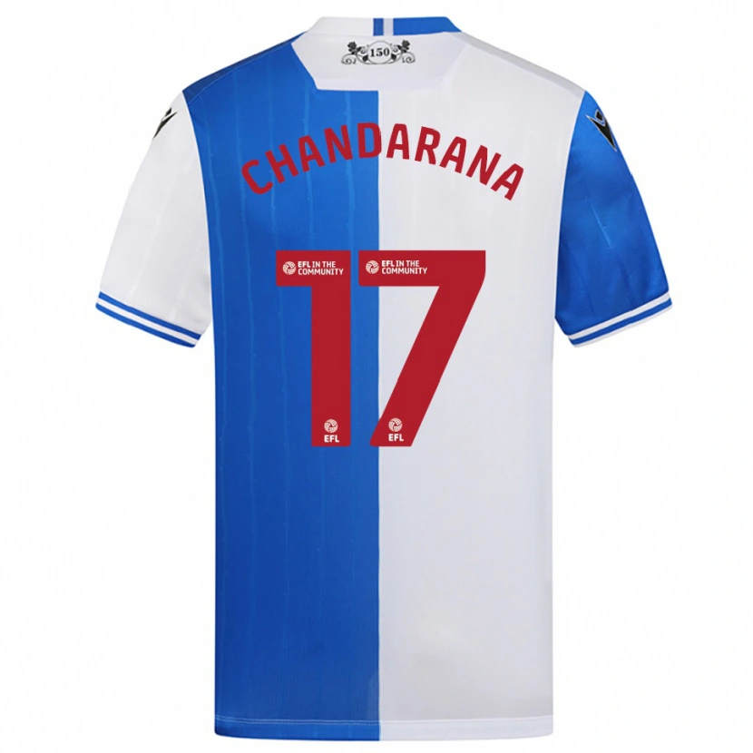 Danxen Kinderen Millie Chandarana #17 Blauw Wit Thuisshirt Thuistenue 2025/26 T-Shirt België