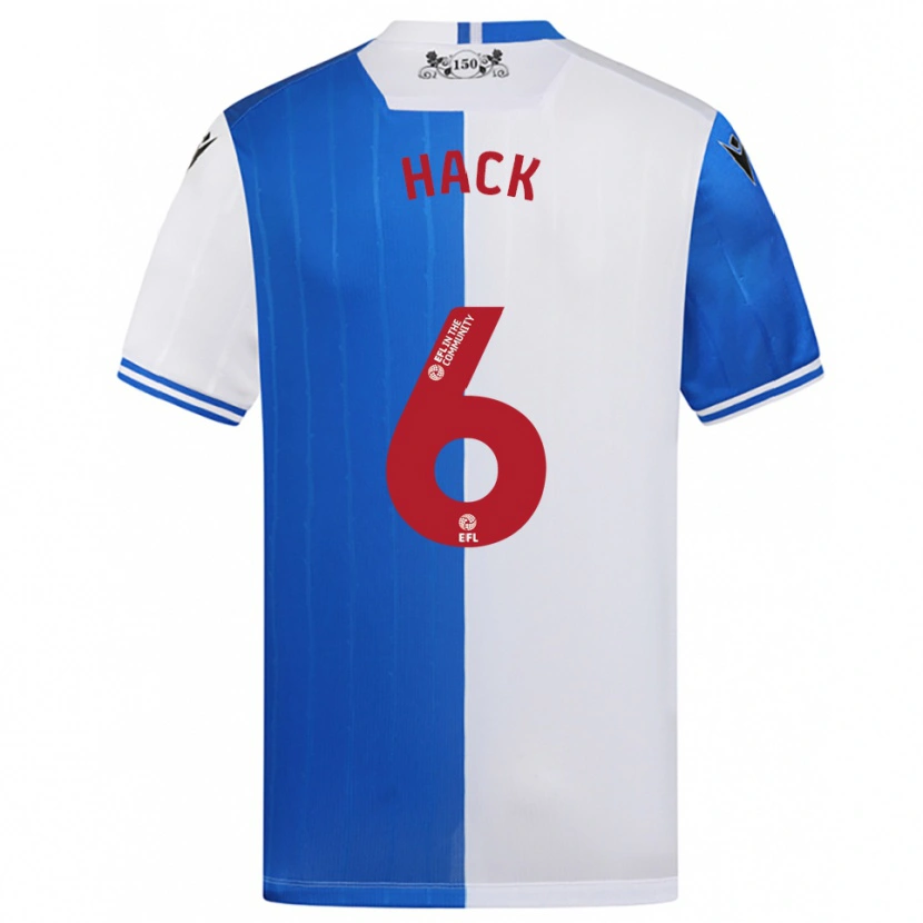 Danxen Kinderen Ellie Hack #6 Blauw Wit Thuisshirt Thuistenue 2025/26 T-Shirt België
