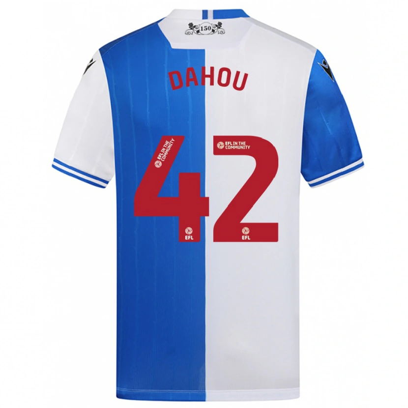Danxen Kinderen Jemima Dahou #42 Blauw Wit Thuisshirt Thuistenue 2025/26 T-Shirt België