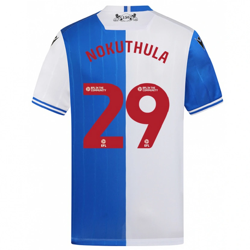 Danxen Kinderen Faith Nokuthula #29 Blauw Wit Thuisshirt Thuistenue 2025/26 T-Shirt België