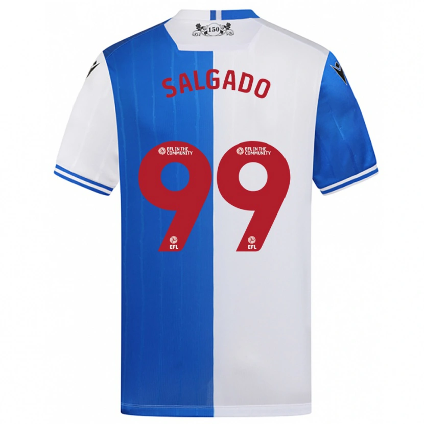 Danxen Kinderen Shanell Salgado #99 Blauw Wit Thuisshirt Thuistenue 2025/26 T-Shirt België