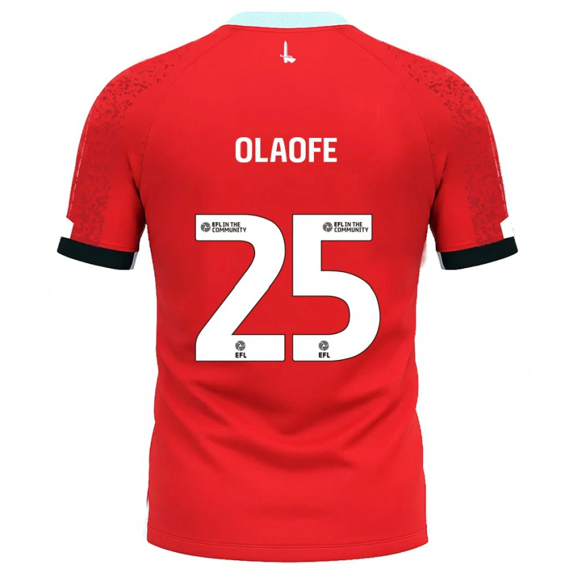 Danxen Kinderen Tanto Olaofe #25 Rood Wit Thuisshirt Thuistenue 2025/26 T-Shirt België