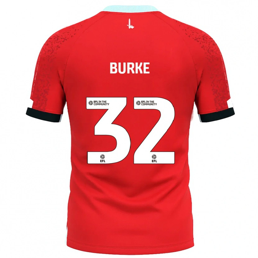 Danxen Kinderen Reece Burke #32 Rood Wit Thuisshirt Thuistenue 2025/26 T-Shirt België