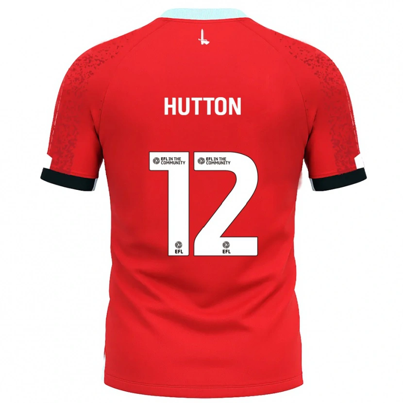 Danxen Kinderen Jodie Hutton #12 Rood Wit Thuisshirt Thuistenue 2025/26 T-Shirt België