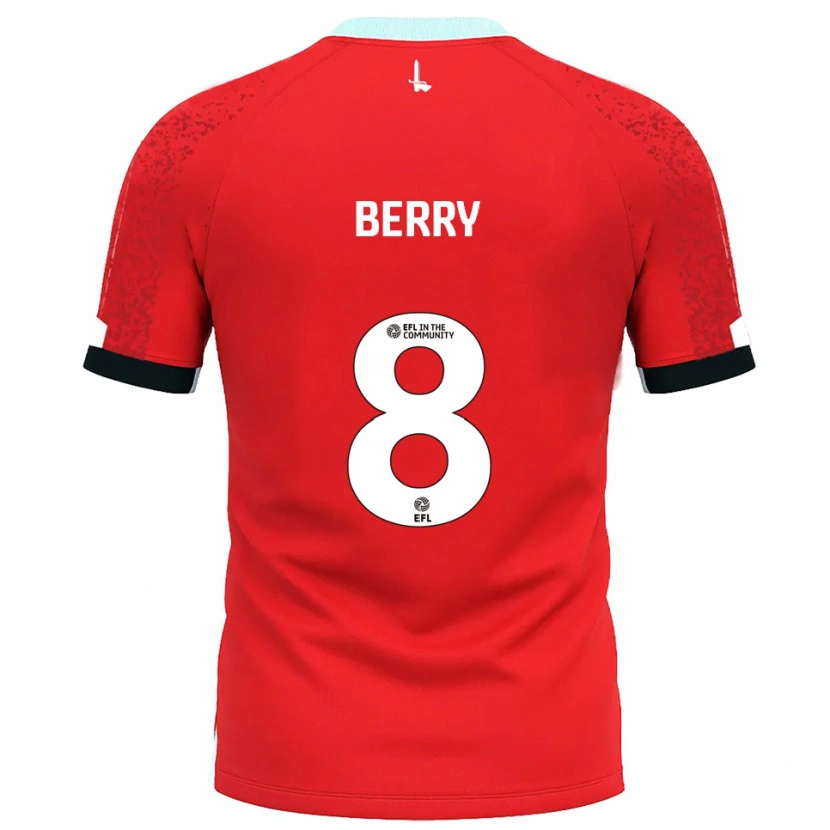 Danxen Kinderen Luke Berry #8 Rood Wit Thuisshirt Thuistenue 2025/26 T-Shirt België