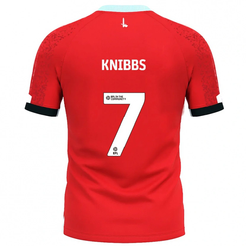 Danxen Kinderen Harvey Knibbs #7 Rood Wit Thuisshirt Thuistenue 2025/26 T-Shirt België