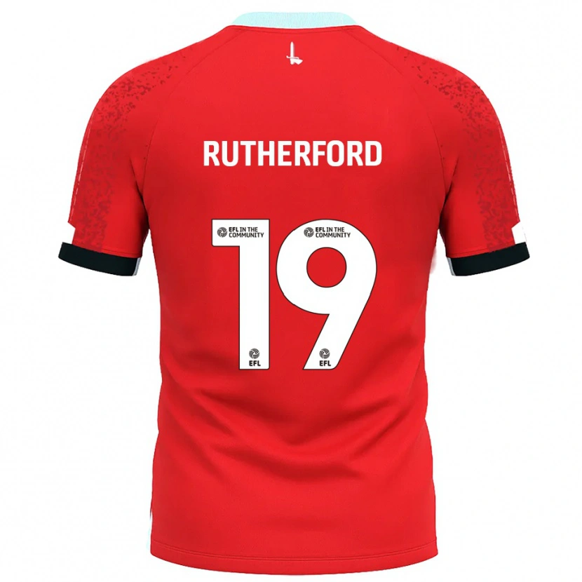 Danxen Kinderen Ella Rutherford #19 Rood Wit Thuisshirt Thuistenue 2025/26 T-Shirt België