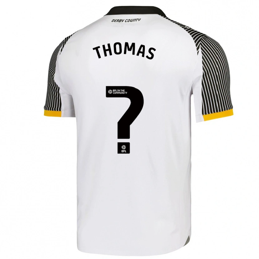 Danxen Kinderen Darnelle Thomas #0 Wit Zwart Thuisshirt Thuistenue 2025/26 T-Shirt België