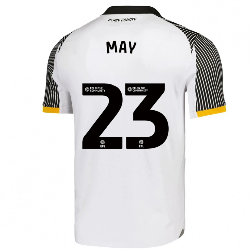 Danxen Kinderen Rebecca May #23 Wit Zwart Thuisshirt Thuistenue 2025/26 T-Shirt België