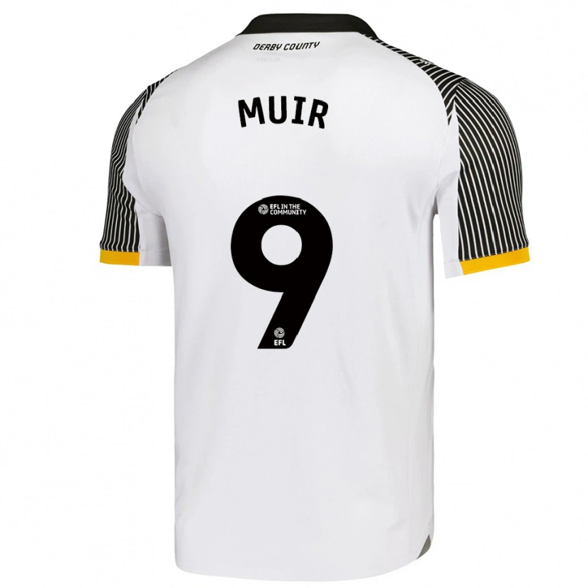 Danxen Kinderen Chene Muir #9 Wit Zwart Thuisshirt Thuistenue 2025/26 T-Shirt België