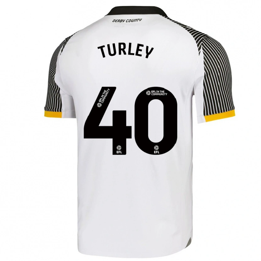 Danxen Kinderen Freddie Turley #40 Wit Zwart Thuisshirt Thuistenue 2025/26 T-Shirt België