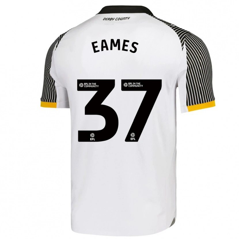 Danxen Kinderen Owen Eames #37 Wit Zwart Thuisshirt Thuistenue 2025/26 T-Shirt België