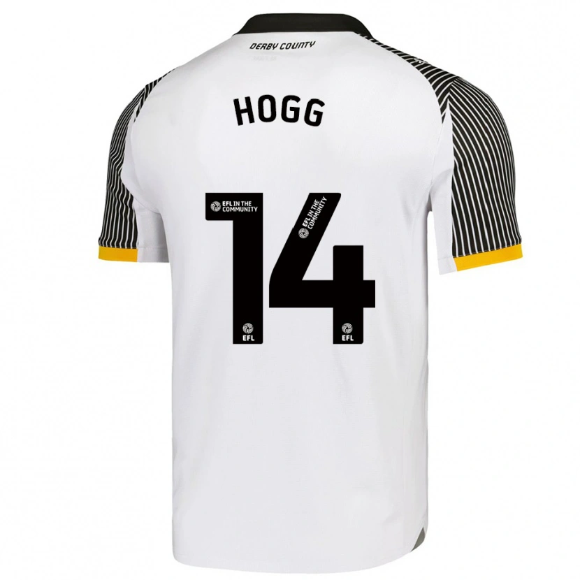 Danxen Kinderen Becky Hogg #14 Wit Zwart Thuisshirt Thuistenue 2025/26 T-Shirt België