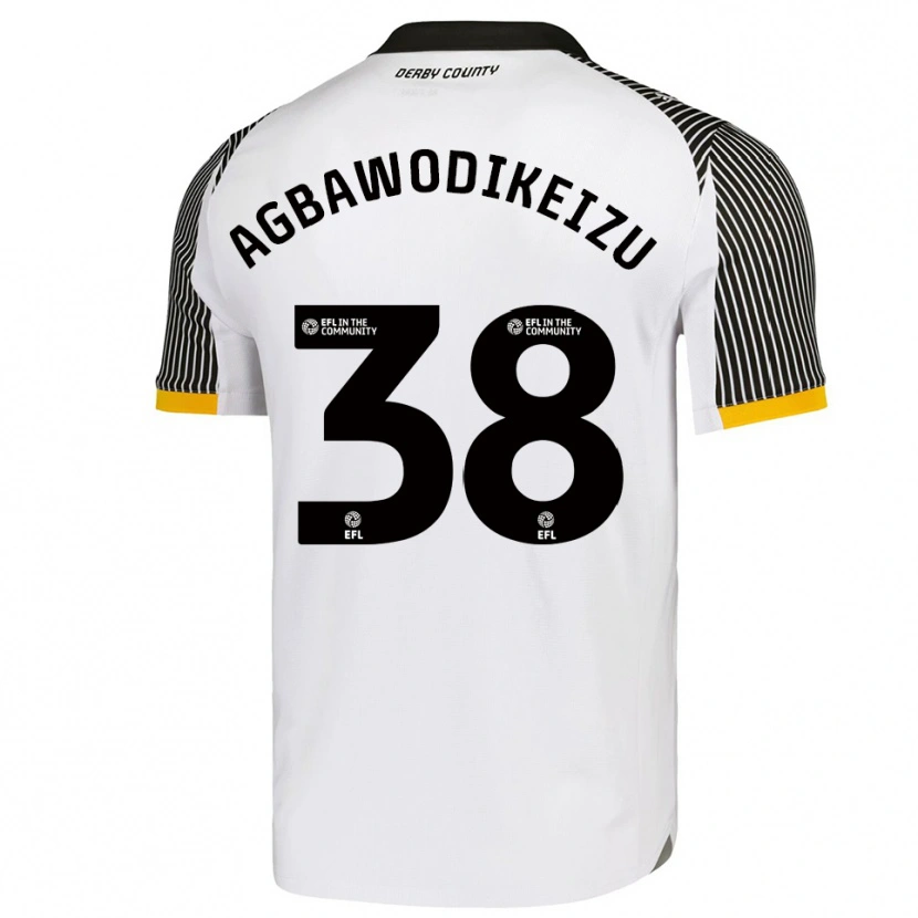 Danxen Kinderen Charles Ebuka Agbawodikeizu #38 Wit Zwart Thuisshirt Thuistenue 2025/26 T-Shirt België
