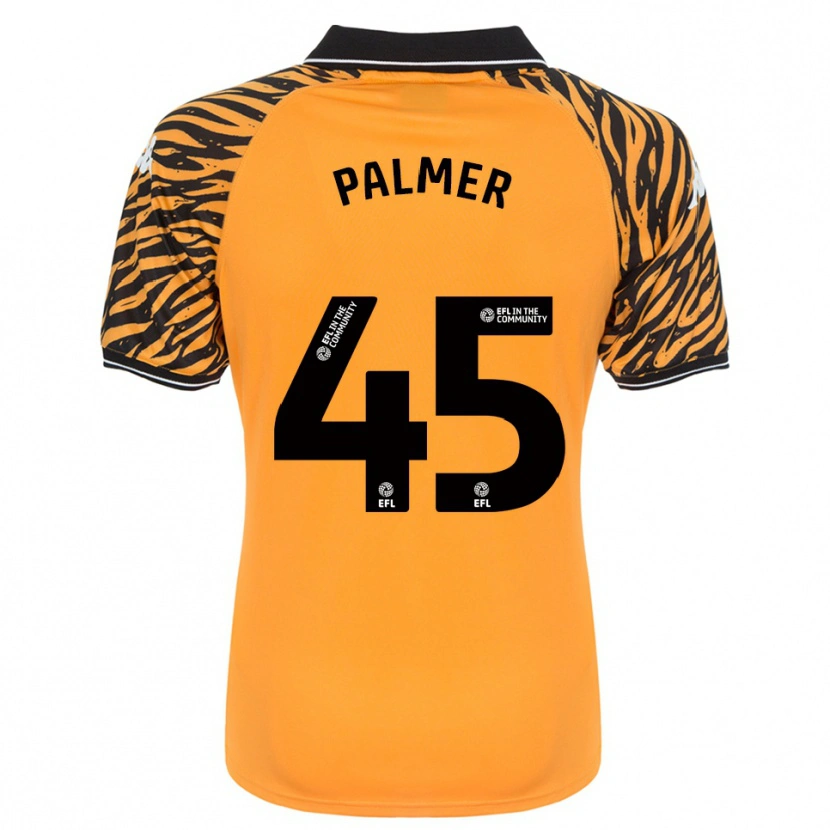 Danxen Kinderen Kasey Palmer #45 Oranje Zwart Thuisshirt Thuistenue 2025/26 T-Shirt België
