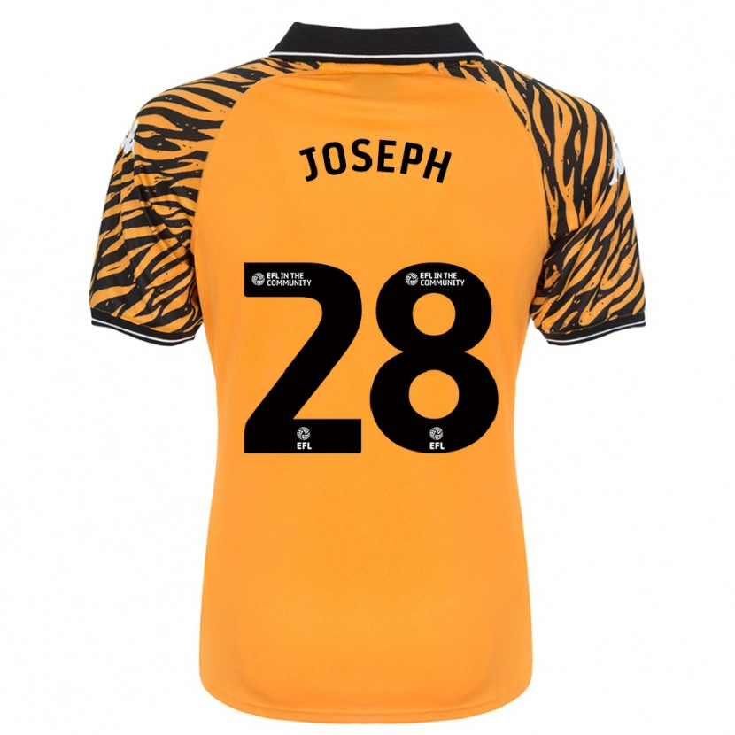 Danxen Kinderen Kyle Joseph #28 Oranje Zwart Thuisshirt Thuistenue 2025/26 T-Shirt België