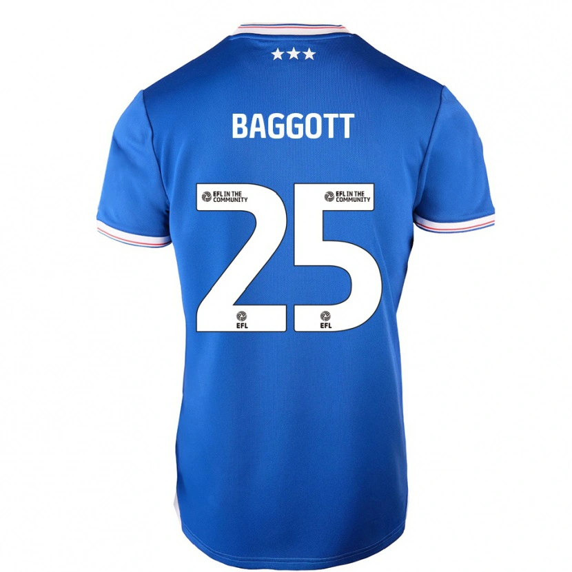 Danxen Kinderen Elkan Baggott #25 Blauw Wit Thuisshirt Thuistenue 2025/26 T-Shirt België