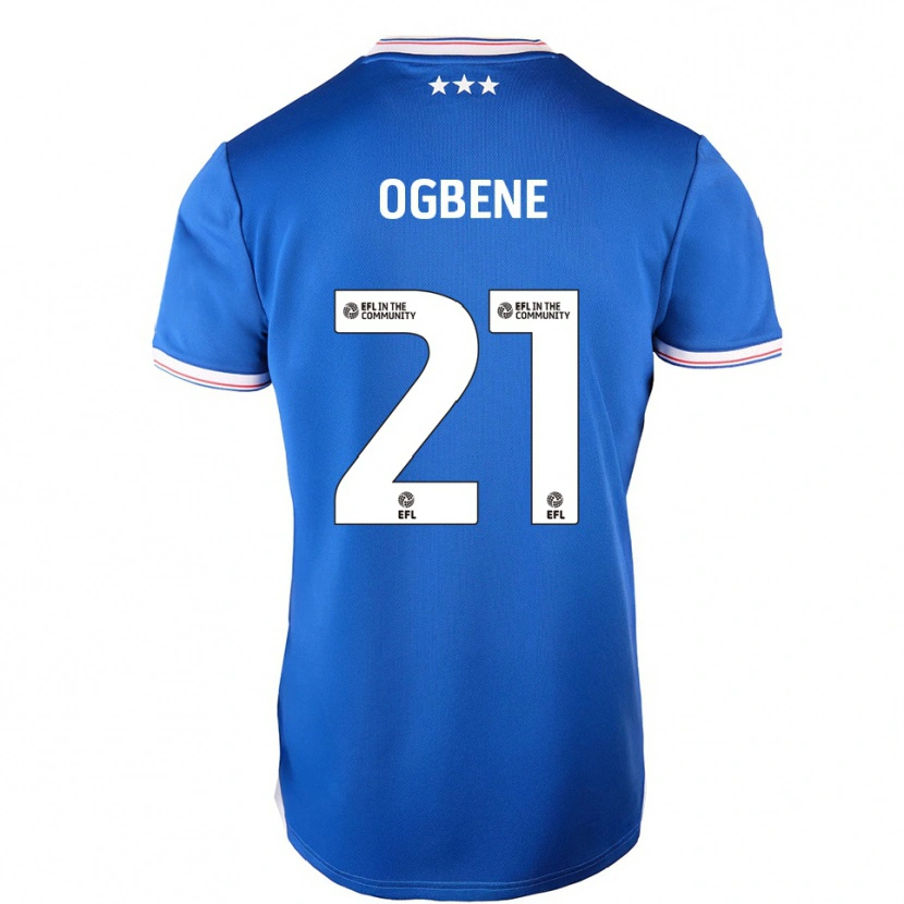 Danxen Kinderen Chiedozie Ogbene #21 Blauw Wit Thuisshirt Thuistenue 2025/26 T-Shirt België