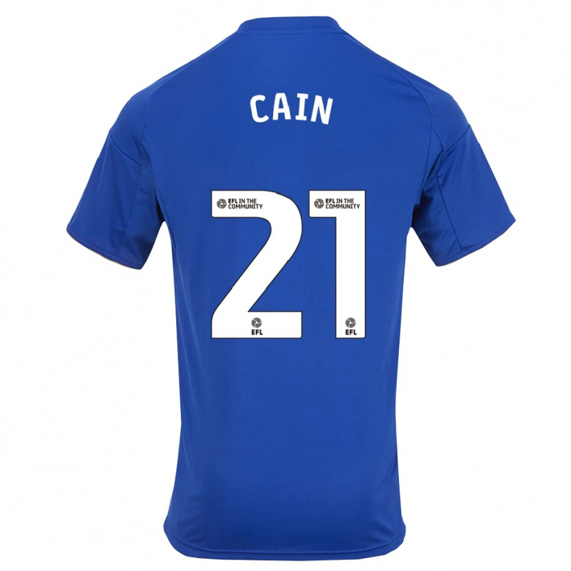 Danxen Kinderen Hannah Cain #21 Blauw Goud Thuisshirt Thuistenue 2025/26 T-Shirt België