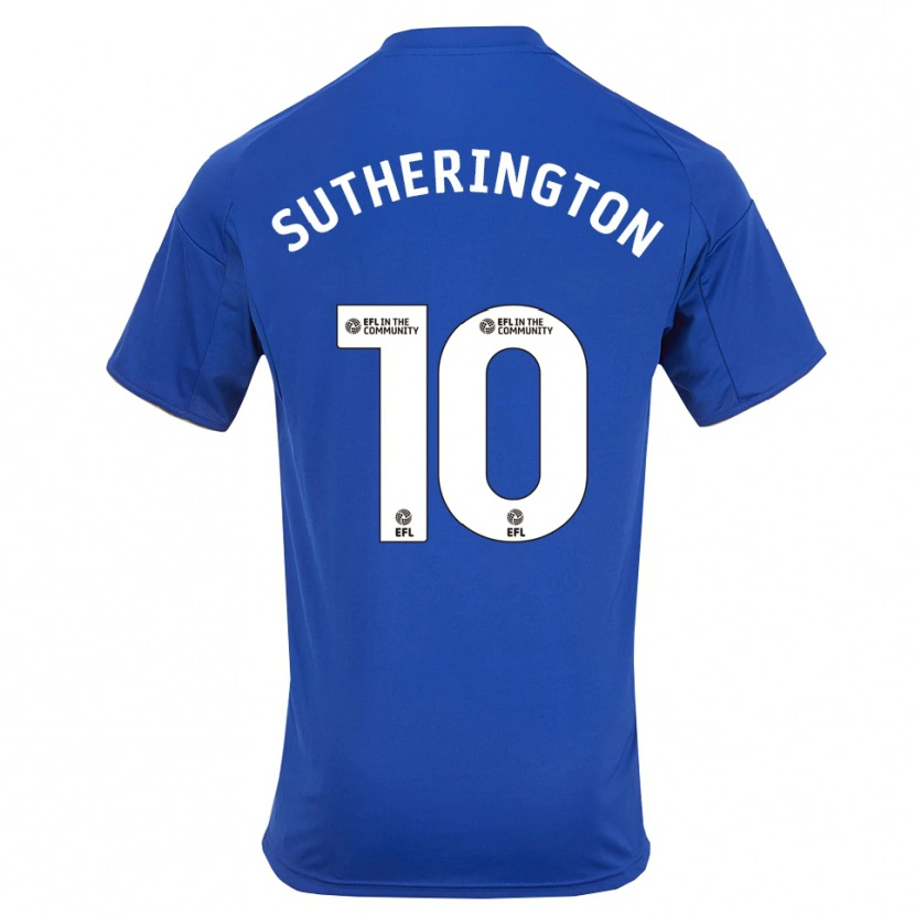Danxen Kinderen Harry Sutherington #10 Blauw Goud Thuisshirt Thuistenue 2025/26 T-Shirt België